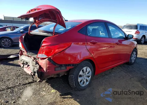 2016 Hyundai Accent Se z USA, uszkodzony, nr VIN KMHCT4AE6GU073684